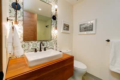  Southwestern Vacation Home Bathroom. Modern Hacienda  by HABITAT Studio.