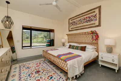  Southwestern Bohemian Vacation Home Bedroom. Modern Hacienda  by HABITAT Studio.