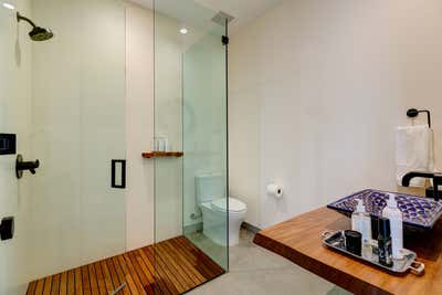  Organic Bohemian Vacation Home Bathroom. Modern Hacienda  by HABITAT Studio.