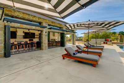  Southwestern Vacation Home Patio and Deck. Modern Hacienda  by HABITAT Studio.