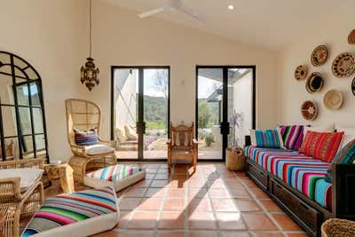  Southwestern Bohemian Vacation Home Living Room. Modern Hacienda  by HABITAT Studio.