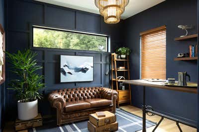  Bohemian English Country Bachelor Pad Office and Study. Wolff Street by HABITAT Studio.