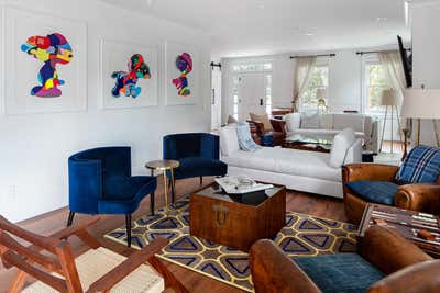  Contemporary Beach House Living Room. 2 Pierce Lane by HABITAT Studio.