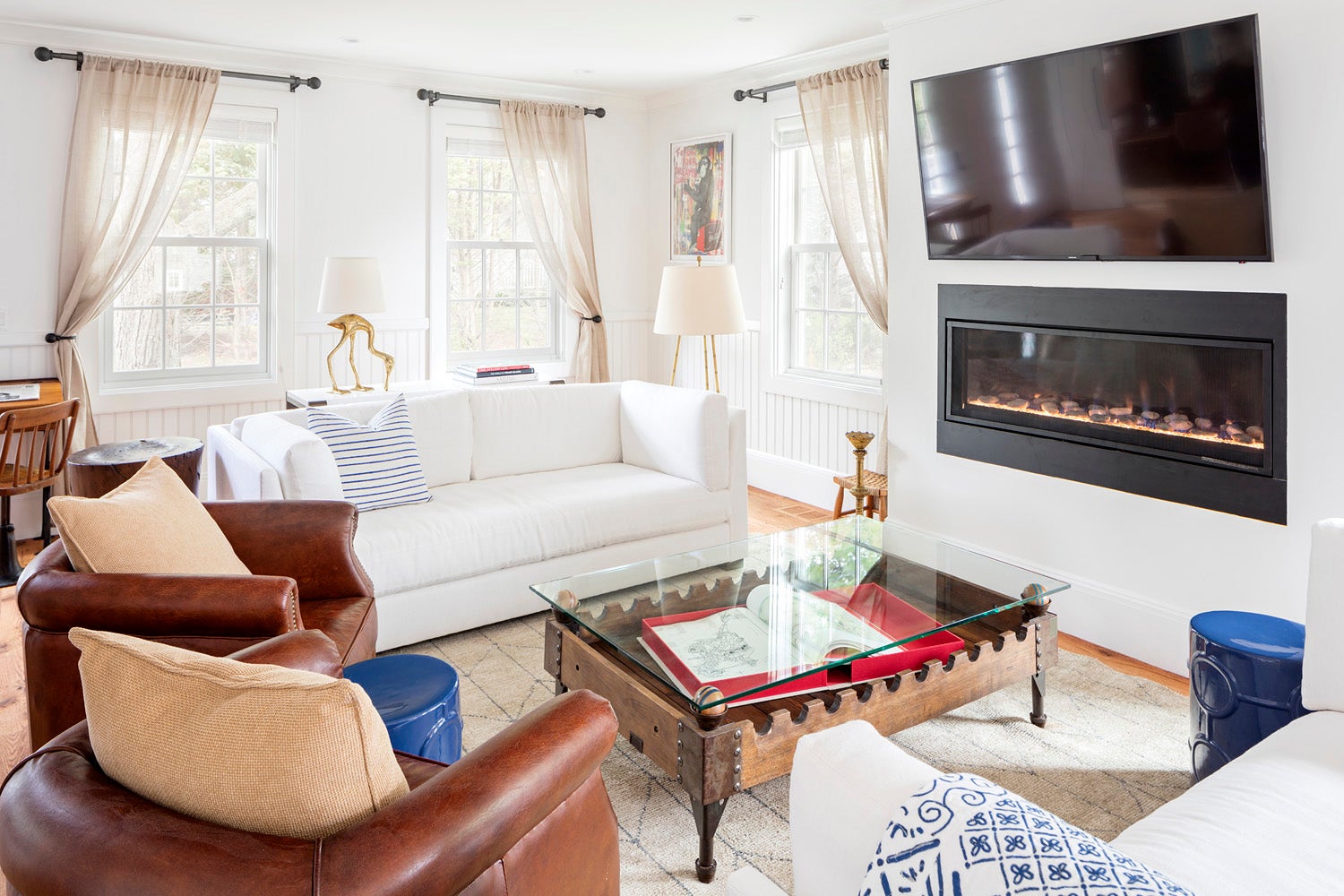 Beach Style Living Room