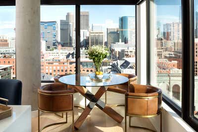  Transitional Bachelor Pad Dining Room. Union Station Penthouse by HABITAT Studio.