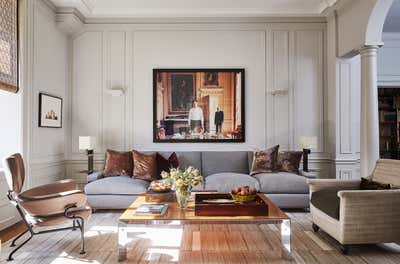  Transitional Apartment Living Room. West Side Elegance by Pembrooke & Ives.