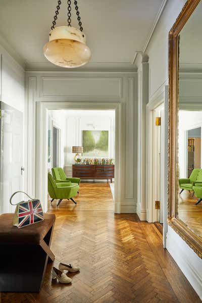 Transitional Apartment Entry and Hall. West Side Elegance by Pembrooke & Ives.