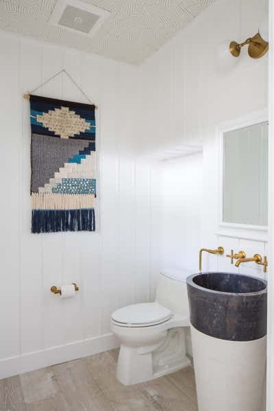 Coastal Bathroom. Lido House by Mehditash Design LLC.