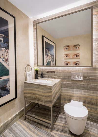Eclectic Bathroom. Tribeca Apartment by Mehditash Design LLC.
