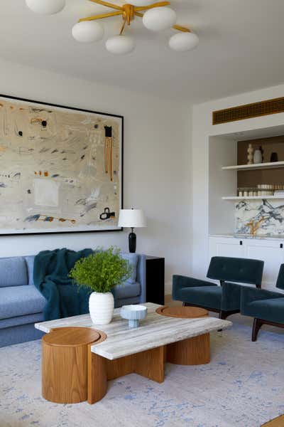  Mid-Century Modern Family Home Living Room. Boerum Hill Townhouse by GRISORO studio.