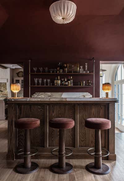  Contemporary Family Home Bar and Game Room. Brentwood Spanish Revival by Studio Jake Arnold.