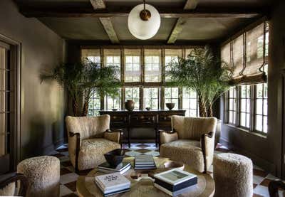  Traditional Family Home Office and Study. Hancock Park Tudor by Studio Jake Arnold.