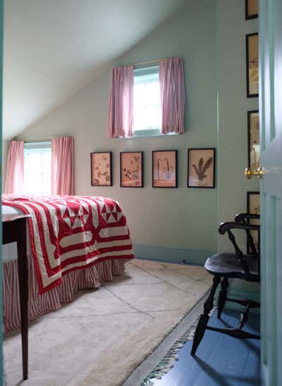  Eclectic Country House Bedroom. Litchfield Guest Cottage by Studio Dorion.