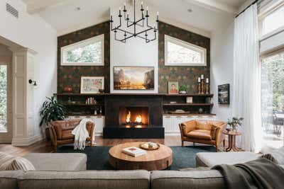  Mid-Century Modern Family Home Living Room. Sierra Madre Craftsman by A1000xBetter.