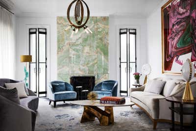  Art Deco Bohemian Family Home Living Room. Alchemy House by Dylan Farrell Design.