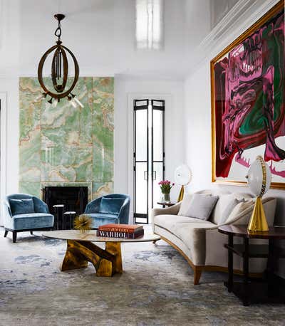  Hollywood Regency Living Room. Alchemy House by Dylan Farrell Design.