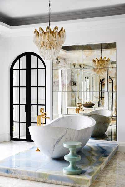 Bohemian Contemporary Family Home Bathroom. Alchemy House by Dylan Farrell Design.