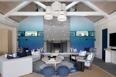  Coastal Family Home Living Room. Gold Coast Pool House by Workshop APD.
