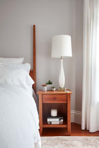  Mid-Century Modern Family Home Bedroom. Highlands Victorian by Sarah Cole Interiors.