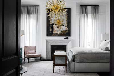  Hollywood Regency Family Home Bedroom. Alchemy House by Dylan Farrell Design.