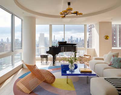  Contemporary Apartment Living Room. Manhattan contemporary  by Kimille Taylor Inc.