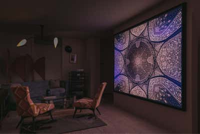  Maximalist Living Room. Metamorphic Artist's Residence by Anouska Tamony Designs.