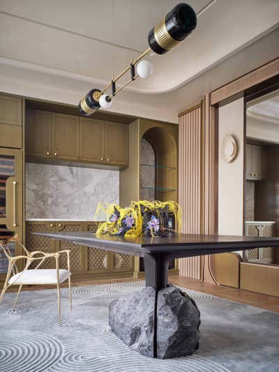  Contemporary Dining Room. Penthouse Shanghai by Chris Shao Studio LLC.