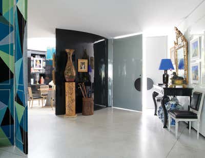  Eclectic Maximalist Bachelor Pad Entry and Hall. Beverly Hills Bachelor Pad by Redd Kaihoi.