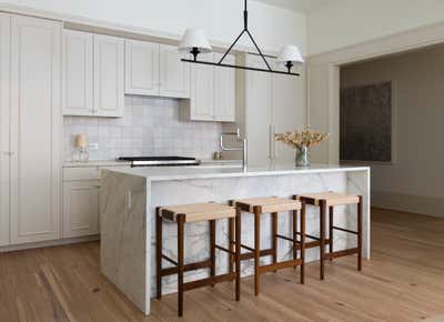  Traditional Transitional Apartment Kitchen. One Prospect Park West by Lava Interiors.