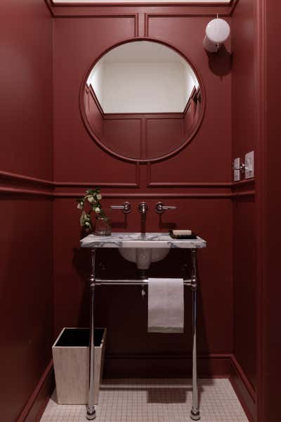  Eclectic Apartment Bathroom. One Prospect Park West by Lava Interiors.