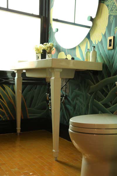  Tropical Family Home Bathroom. Brooklyn residence  by Eli Dweck Designs.