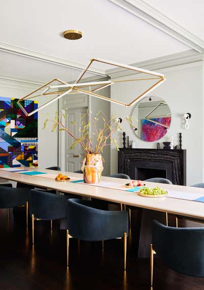 Contemporary Dining Room. Scarsdale, NY Home by Lucy Harris Studio.