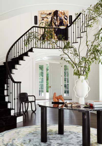  Contemporary Family Home Entry and Hall. Scarsdale, NY Home by Lucy Harris Studio.