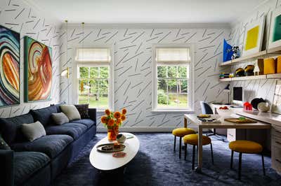 Contemporary Office and Study. Scarsdale, NY Home by Lucy Harris Studio.