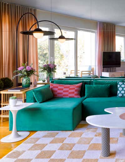  Cottage Mediterranean Apartment Living Room. Bebek Apartment by Merve Kahraman Products & Interiors.