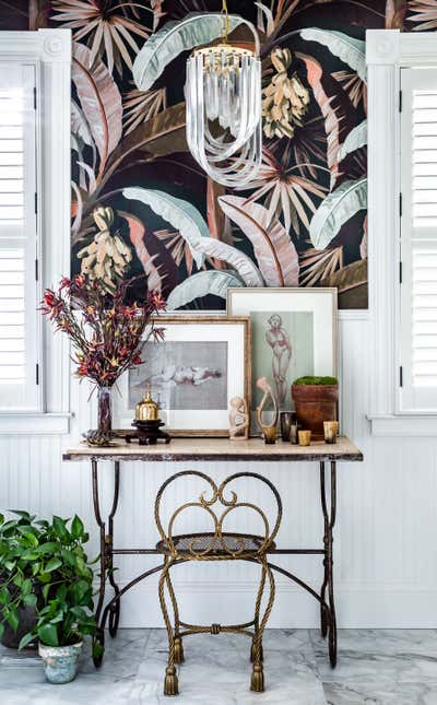  Bohemian Bathroom. GP HOUSE by Laura W. Jenkins Interiors.