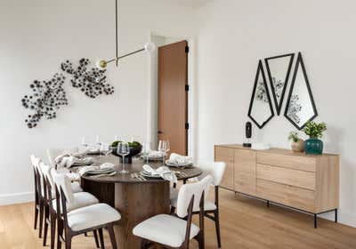  Mid-Century Modern Modern Apartment Dining Room. madison house  by Amy Kalikow Design.