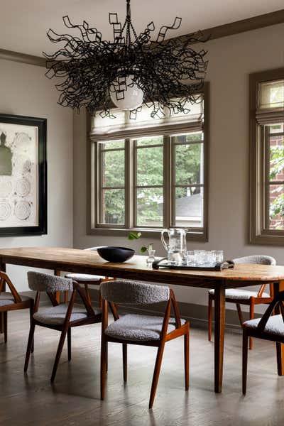 Transitional Dining Room. SOUTHPORT CORRIDOR by Michael Del Piero Good Design.