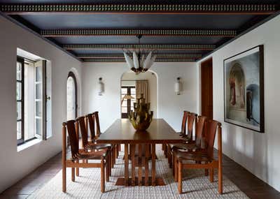 Eclectic Dining Room. Westport Pastoral by Nina Farmer Interiors.