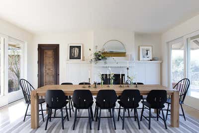  Transitional Family Home Dining Room. Napa Retreat by Lauren Nelson Design.