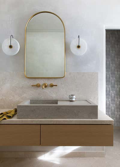 Modern Bathroom. Vineyard Home by Lauren Nelson Design.