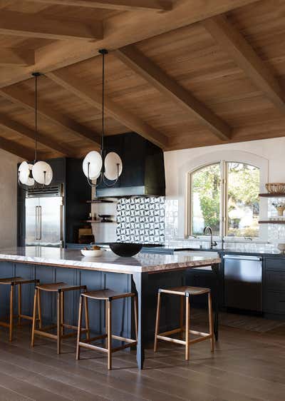  Modern Family Home Kitchen. Vineyard Home by Lauren Nelson Design.