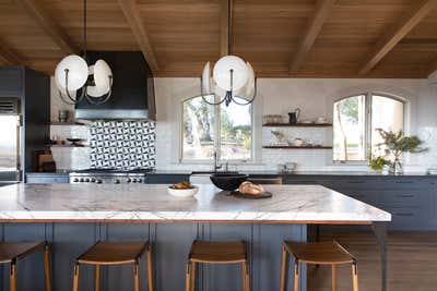Modern Kitchen. Vineyard Home by Lauren Nelson Design.
