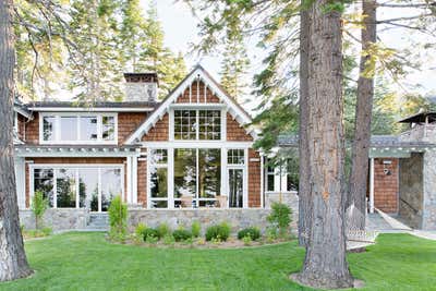  Modern Rustic Vacation Home Exterior. Tahoe Lake House by Lauren Nelson Design.