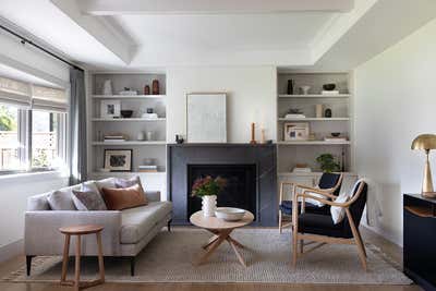  Transitional Family Home Living Room. Longwood Drive by Lauren Nelson Design.
