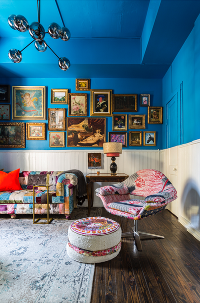  Maximalist Eclectic Family Home Office and Study. Cherokee by Lucinda Loya Interiors.