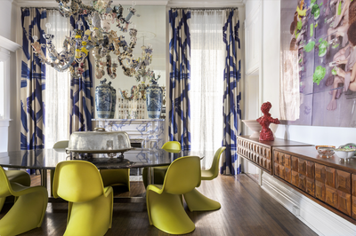  Art Deco Family Home Dining Room. Cherokee by Lucinda Loya Interiors.