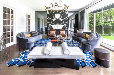  Eclectic Family Home Living Room. Pastureview by Lucinda Loya Interiors.