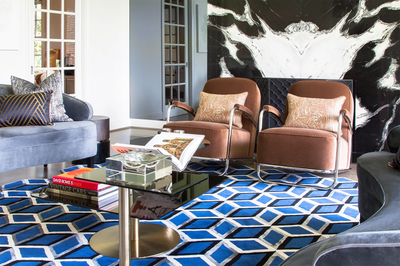  Modern Family Home Living Room. Pastureview by Lucinda Loya Interiors.