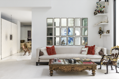  Art Nouveau Eclectic Family Home Living Room. Saddlebranch by Lucinda Loya Interiors.